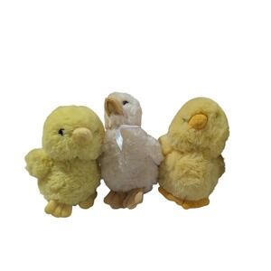 Goffa‎ International Plush Easter Chicks Set of 3 Yellow Spring Stuffed Animals